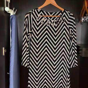 Black and White Zig Zag Dress